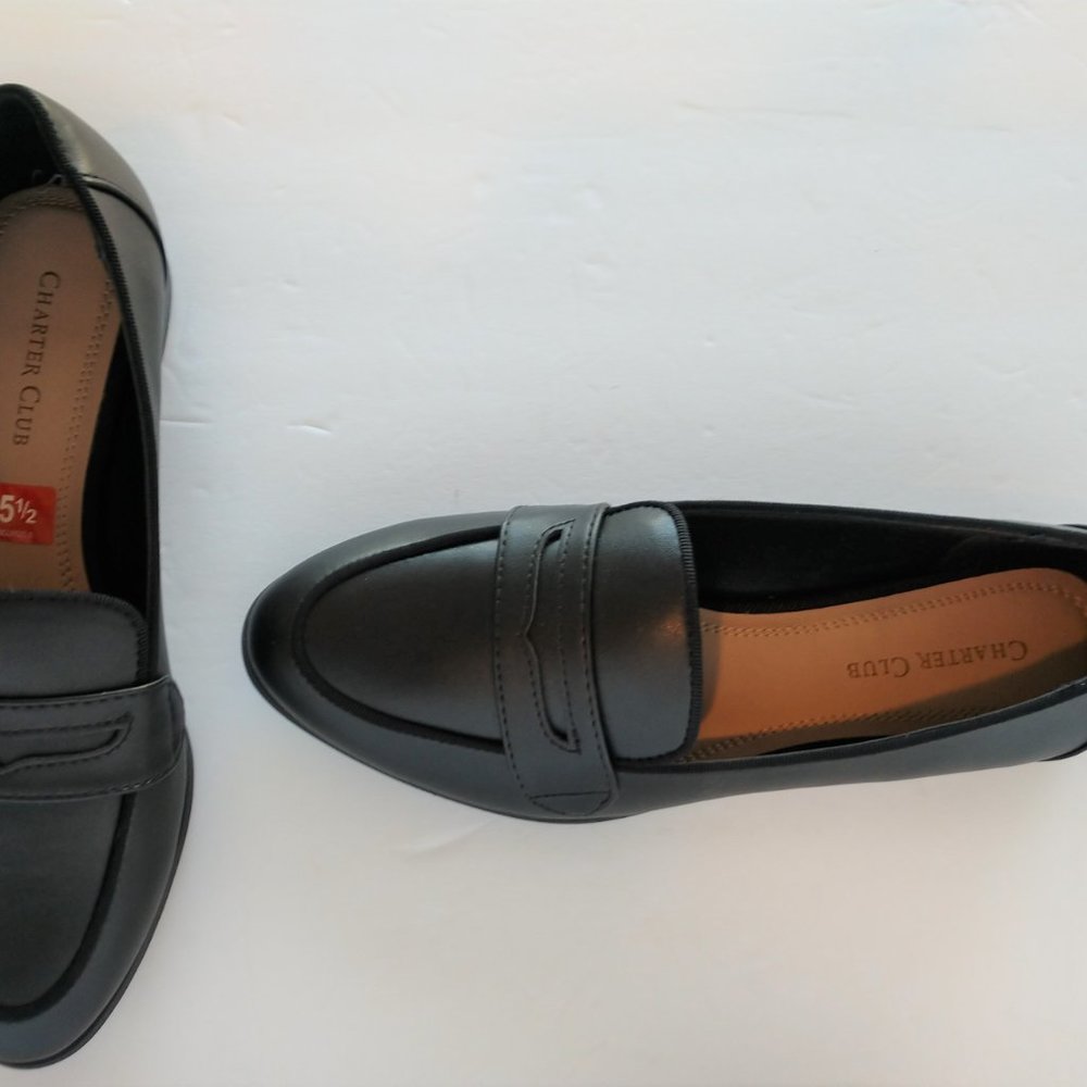 Charter Club Black Loafers Women's Size 5.5 M New In Box - Picture 8 of 16